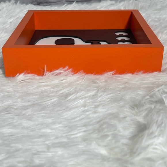 Place & Time Halloween Wall/Tabletop Orange Black “Hey Boo” Skull Decor New - Picture 5 of 5